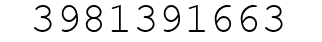 Number 3981391663.