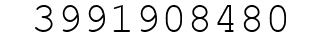 Number 3991908480.