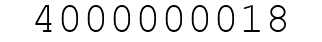 Number 4000000018.