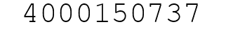 Number 4000150737.
