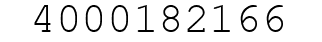 Number 4000182166.