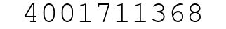 Number 4001711368.