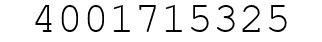 Number 4001715325.