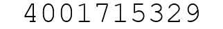 Number 4001715329.