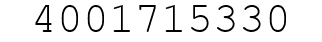 Number 4001715330.