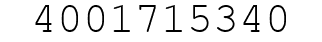 Number 4001715340.