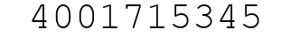Number 4001715345.