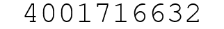 Number 4001716632.
