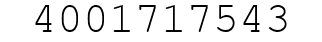 Number 4001717543.