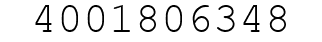 Number 4001806348.