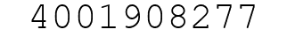 Number 4001908277.