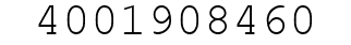 Number 4001908460.
