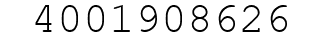 Number 4001908626.