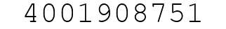Number 4001908751.