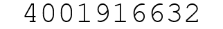 Number 4001916632.