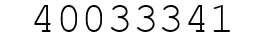 Number 40033341.