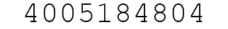 Number 4005184804.