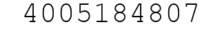Number 4005184807.
