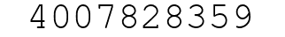 Number 4007828359.