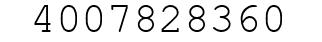 Number 4007828360.