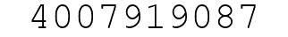 Number 4007919087.