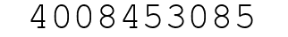 Number 4008453085.