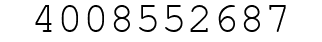 Number 4008552687.