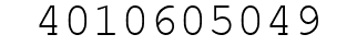 Number 4010605049.