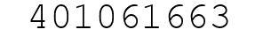 Number 401061663.