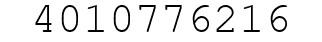 Number 4010776216.