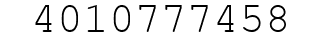 Number 4010777458.