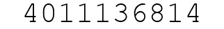 Number 4011136814.