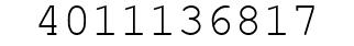 Number 4011136817.