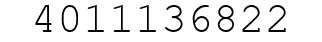 Number 4011136822.