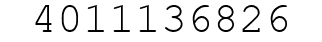 Number 4011136826.
