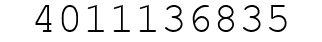Number 4011136835.