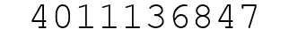 Number 4011136847.
