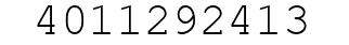 Number 4011292413.