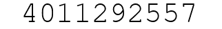 Number 4011292557.