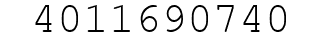 Number 4011690740.