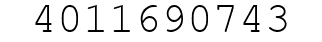 Number 4011690743.