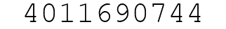 Number 4011690744.