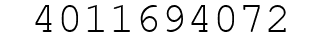 Number 4011694072.