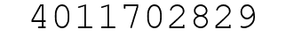 Number 4011702829.