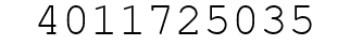 Number 4011725035.