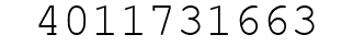 Number 4011731663.