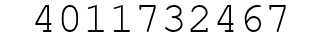Number 4011732467.