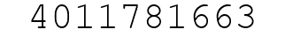 Number 4011781663.
