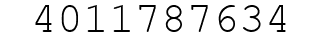 Number 4011787634.