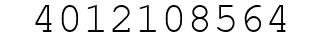 Number 4012108564.